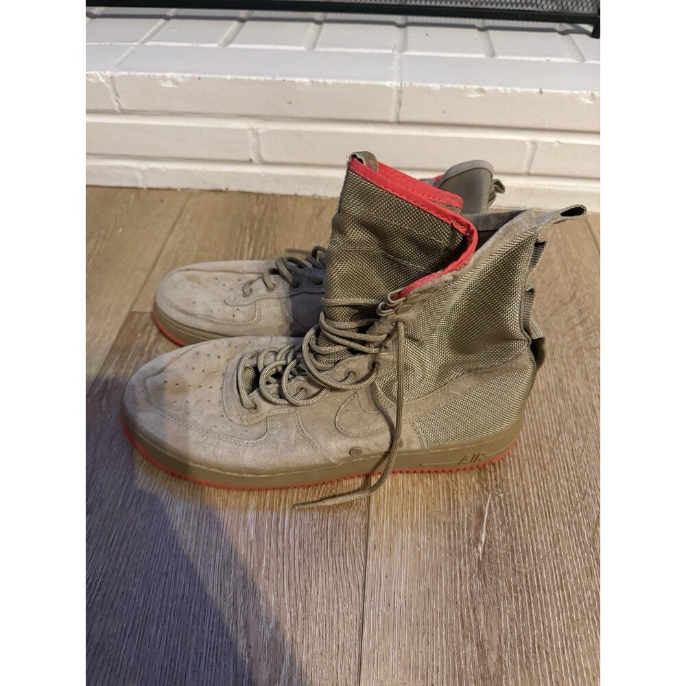 Nike SF Air Force 1 Rush Coral Khaki Boots Men's Size 10 864024-205